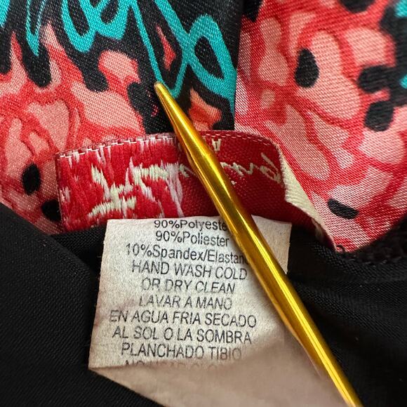 Flamingo USA Womens Top Size L Y2K Babydoll Handkerchief Hem Fairygrunge Alt‎ - Picture 5 of 8